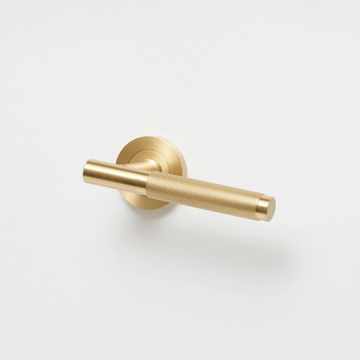 KINTORE - Brass door handle on rose by Lo & Co Interiors - view 3